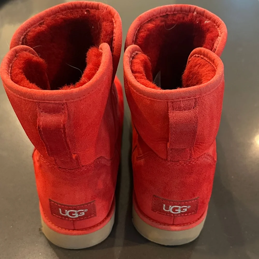 UGG Red Ankle Boots - Picture 3 of 7